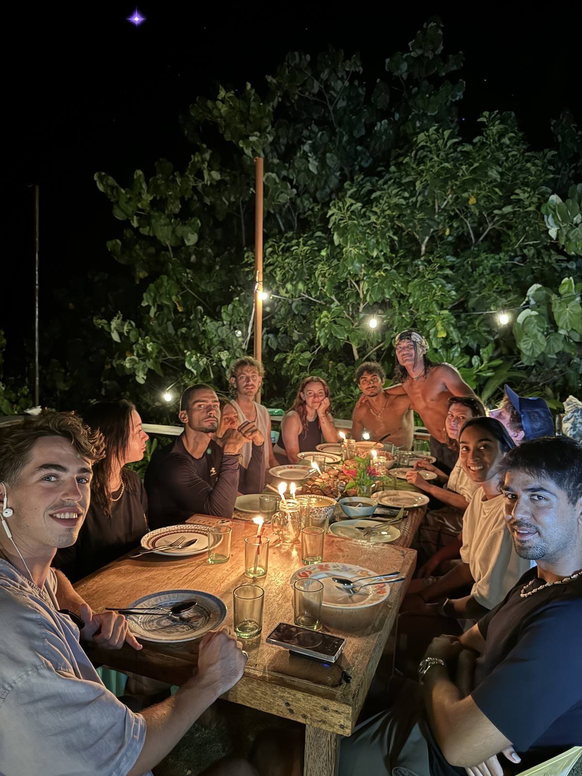 Candlelit dinner