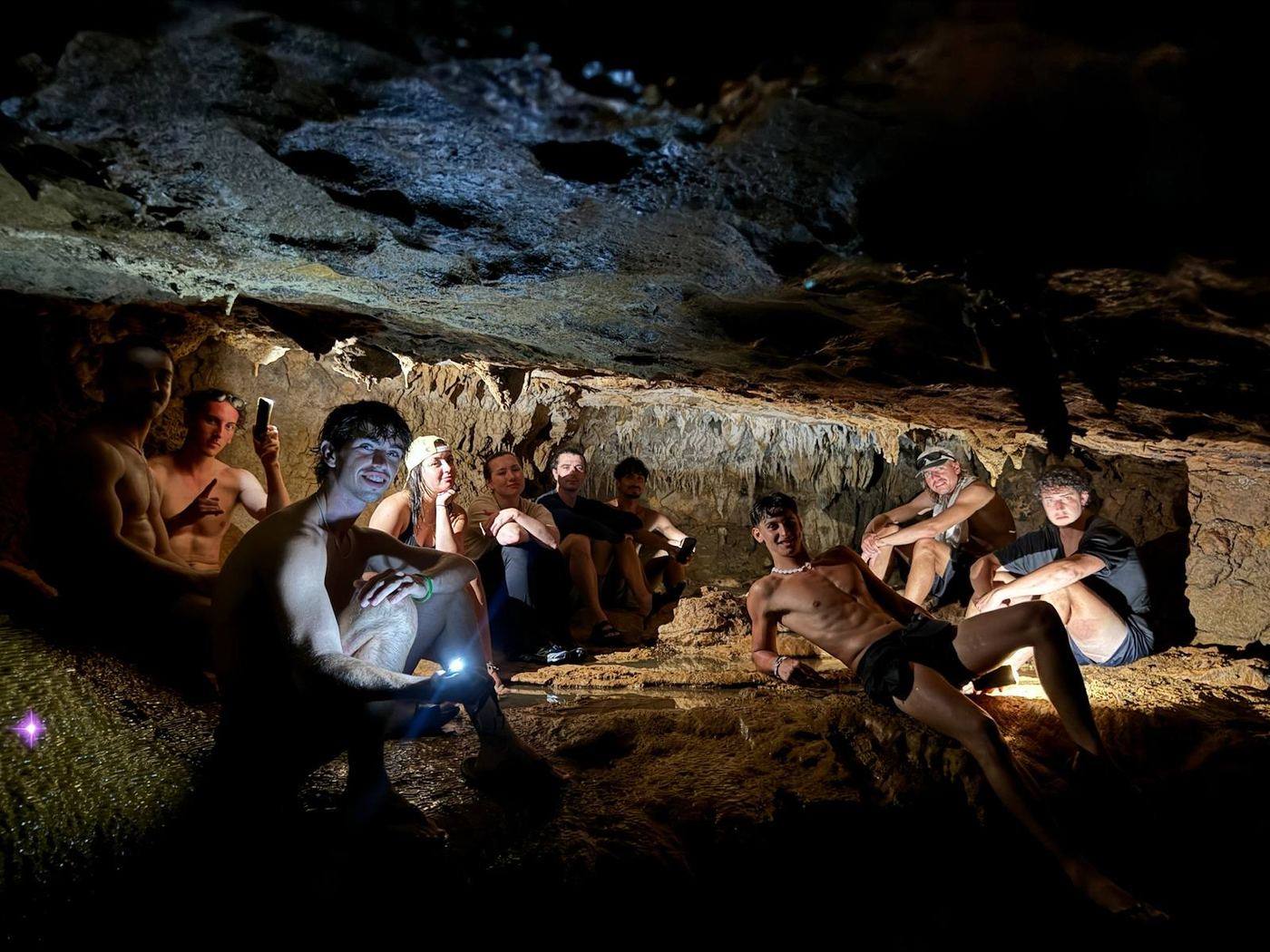 Inside the cave